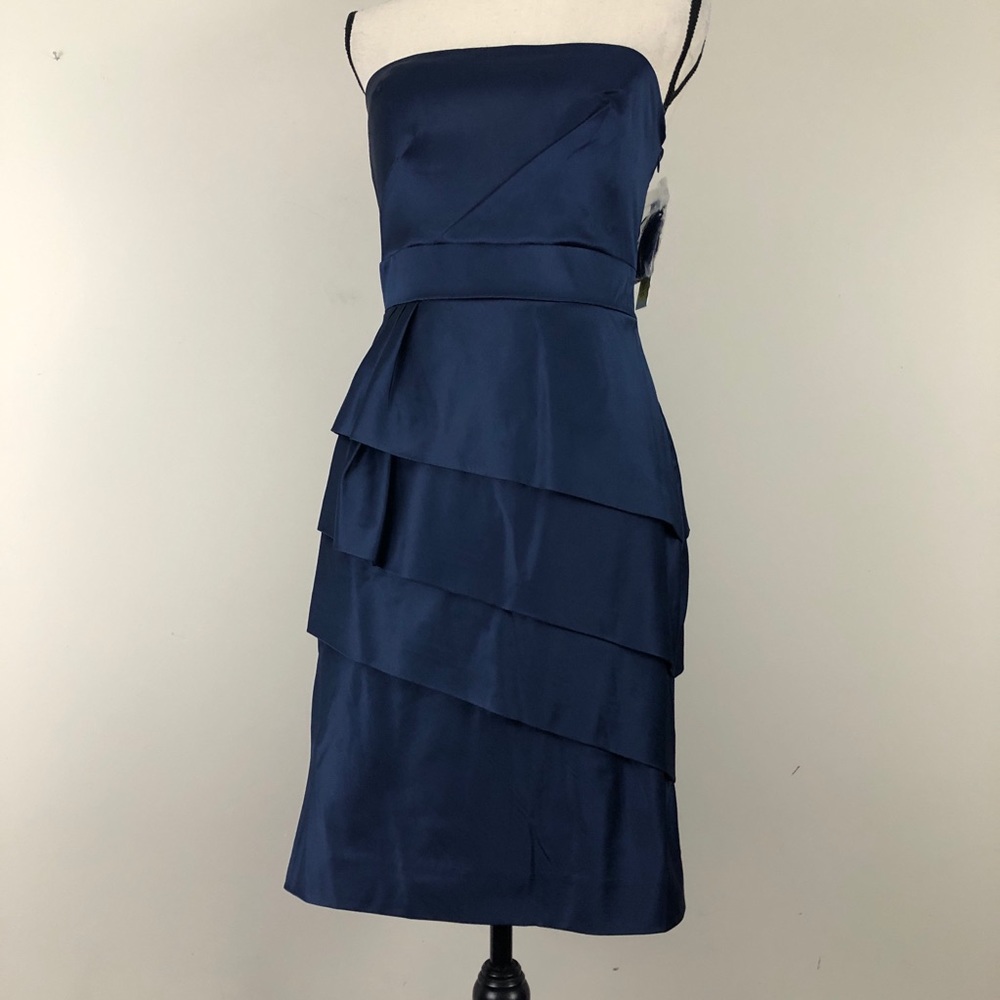Antonio Melani Izusa Tiered Satin Dress
